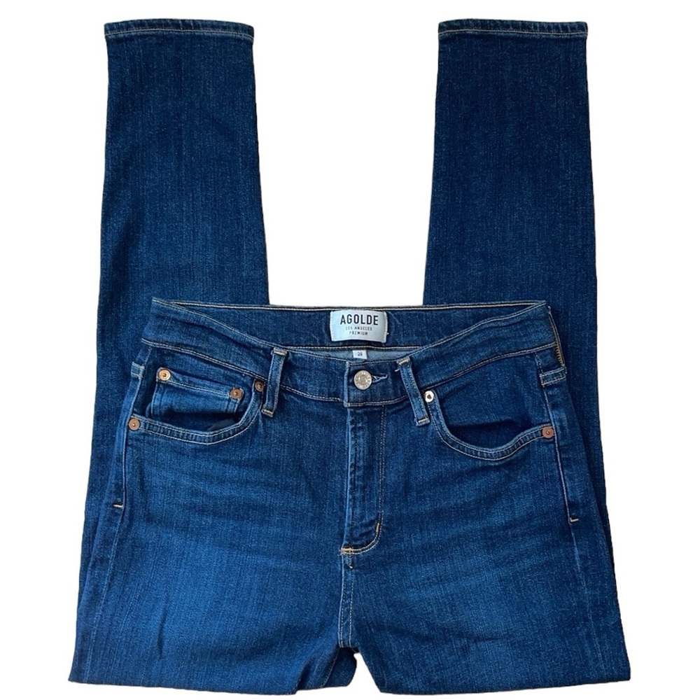 Agolde Sophie High Rise Skinny Crop in Reverb, Size 28 - Picture 4 of 12